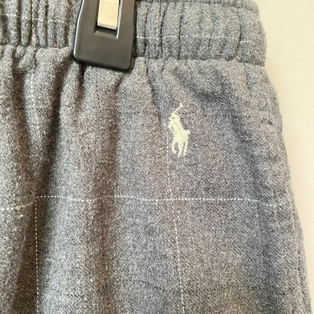 Vintage Polo Ralph Lauren Men's XL Flannel Plaid Straight Leg Lounge Sleep Pants